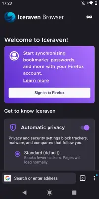 Iceraven Browser android App screenshot 0